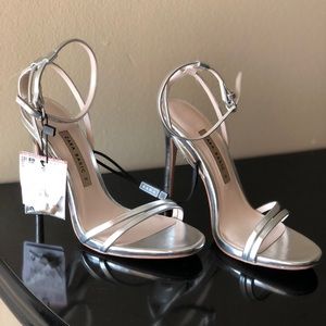 ZARA Silver Heels